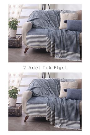 کاور مبل سرمه ای پنبه ای Lux Touch - کد 755933459
