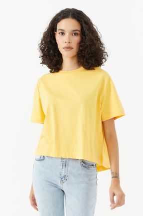 تی شرت زرد زنانه کد 756775265