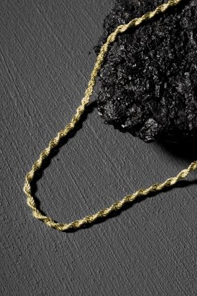 گردنبند نقره طلائی زنانه کد 119013087