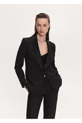 کت مشکی زنانه Blazer MANGO - کد 645723528