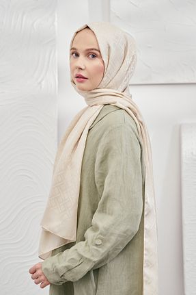 شال بژ زنانه پلی استر ARMANDA - کد 755140085