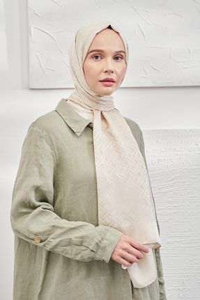 شال بژ زنانه پلی استر ARMANDA - کد 755140085