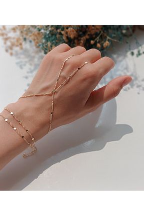 شاهمران جواهر طلائی زنانه رودیوم Fiore - کد 755263387