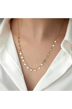 گردنبند طلا زرد زنانه 14 عیار HEMS JEWELLERY - کد 755383474