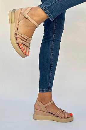 دمپائی بژ زنانه پلی اورتان MEVESE - کد 755856811