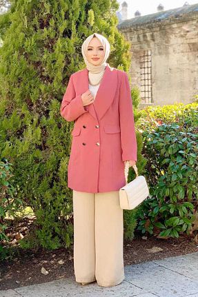 کت حجاب صورتی زنانه رگولار Bym Fashion - کد 756100837