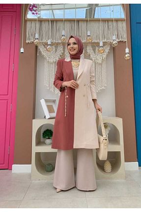کت حجاب صورتی زنانه رگولار Bym Fashion - کد 756117112