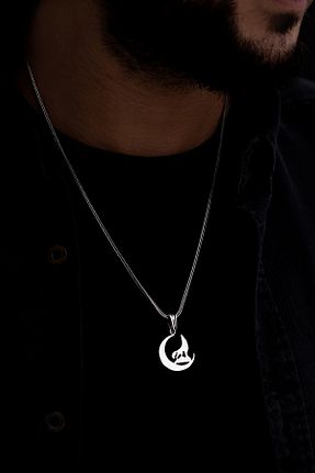 گردنبند نقره نارنجی مردانه 925 عیار OSMANLI GÜMÜŞ - کد 43754971
