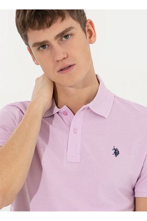 تیشرت صورتی مردانه اسلیم فیت U.S. Polo Assn. - کد 756565968