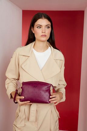 کیف پورتفوی و کلاچ زرشکی زنانه Pierre Cardin - کد 753231244