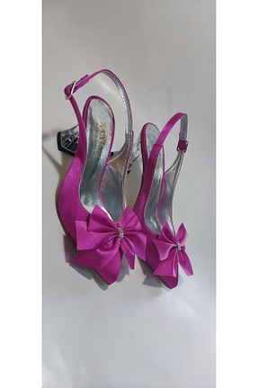کفش پاشنه بلند کلاسیک صورتی زنانه ساتن Renasay shose - کد 757345609