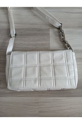 کیف دوشی سفید زنانه چرم مصنوعی کد 750706558