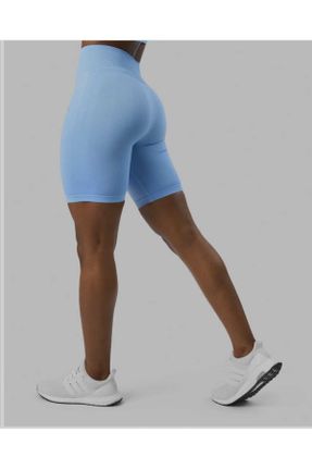 ساق شلواری آبی زنانه بافت پنبه (نخی) اسلیم فیت فاق بلند کد 758117944