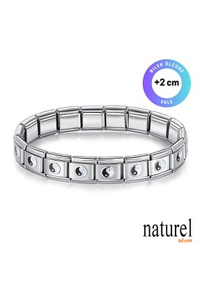 دستبند استیل (فولاد) متالیک زنانه استیل (فولاد) Naturel Tılsım - کد 751660633