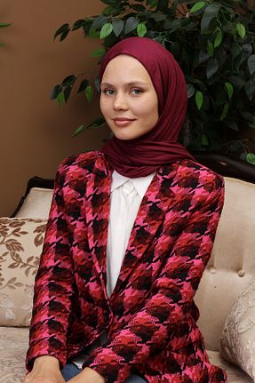شال زرشکی زنانه پنبه ای SpecialScarf Hijab Fashion - کد 758312901