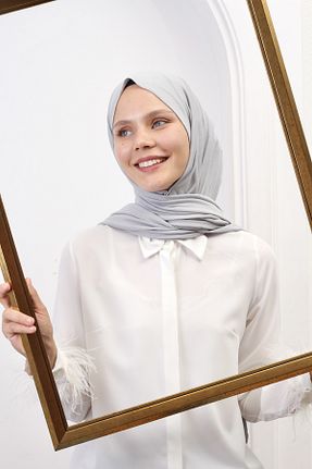 شال طوسی زنانه ویسکون SpecialScarf Hijab Fashion - کد 758323852