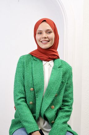 شال نارنجی زنانه ویسکون SpecialScarf Hijab Fashion - کد 758325059