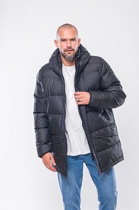 کاپشن مشکی مردانه اسلیم فیت Kevin - کد 758769240
