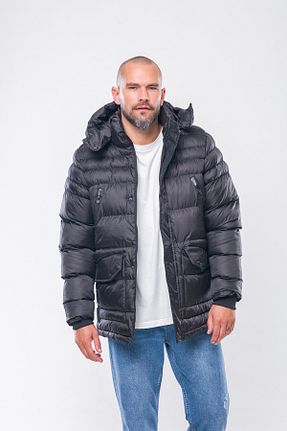 پارکا مشکی مردانه پلی استر Kevin - کد 48342758