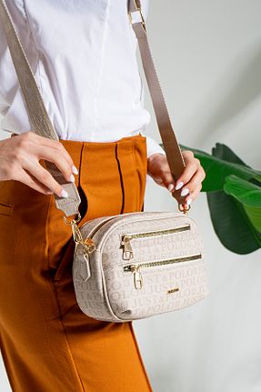 کیف پستچی طوسی زنانه چرم مصنوعی Just Polo - کد 758373363