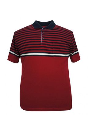 تیشرت سایز بزرگ زرشکی مردانه سایز بزرگ marufshop - کد 758910184