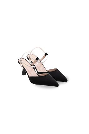 کفش مجلسی مشکی زنانه چرم مصنوعی HAUKS SHOES - کد 758022015