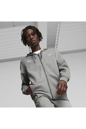 سوئیشرت طوسی مردانه ساده Puma - کد 757164495