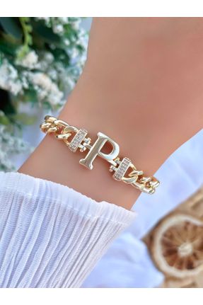 دستبند جواهر طلائی زنانه برنز کد 314044911
