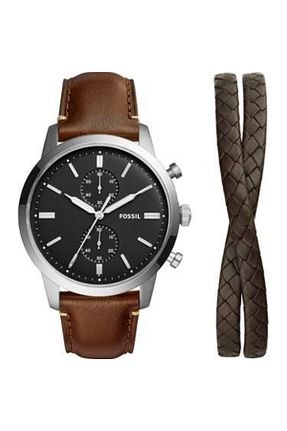 ساعت مچی قهوه ای مردانه 44 میلی متر Fossil - کد 757642538