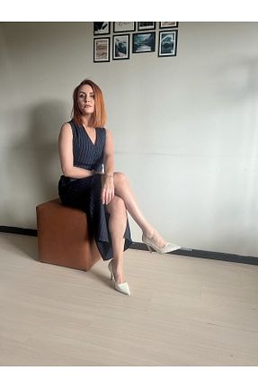 ست بالاتنه و پائین تنه سرمه ای زنانه بافتنی VERACRUZ - کد 757778618