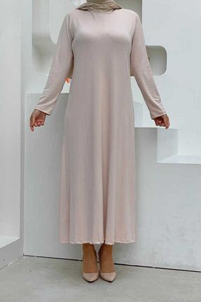 لباس حجاب طوسی زنانه سایز بزرگ Bym Fashion - کد 6820655