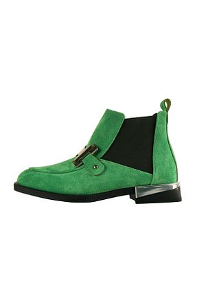 بوت / نیم بوت سبز زنانه چرم مصنوعی CLEOPATRA SHOES - کد 758777646