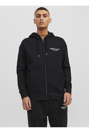 سوئیشرت مشکی مردانه ساده Jack & Jones - کد 758285122