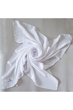 روسری سفید پلی استر Mısırlı Eşarp - کد 758741775