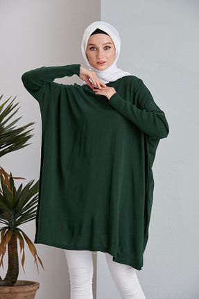 تونیک حجاب سبز زنانه تریکو MODAMÜNASİP - کد 758800614