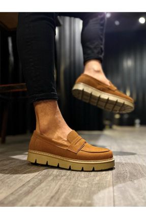 کفش کلاسیک قهوه ای مردانه چرم مصنوعی پاشنه کوتاه ( 4 - 1 cm ) پاشنه ساده کد 758909976