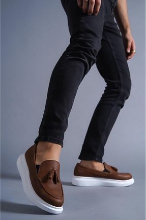 کفش کلاسیک قهوه ای مردانه چرم مصنوعی BZ Moda - کد 758334633