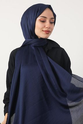 دستمال گردن سرمه ای زنانه Genel Markalar - کد 758358757