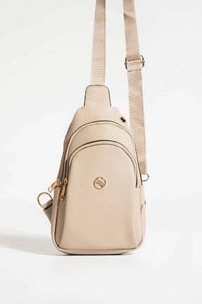 کیف کمری بژ زنانه چرم مصنوعی Lifonbag - کد 757502182