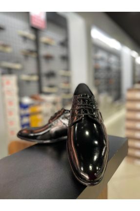 کفش کلاسیک مشکی مردانه چرم طبیعی پاشنه کوتاه ( 4 - 1 cm ) پاشنه ساده کد 758761471