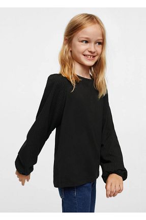 تیشرت مشکی بچه گانه رگولار MANGO Kids - کد 323057768