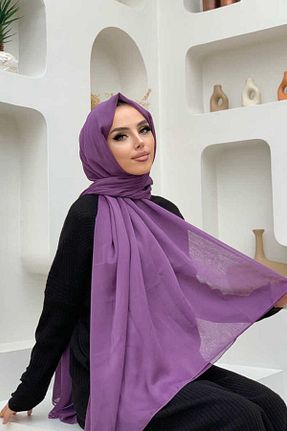 شال بنفش زنانه پلی استر Bym Fashion - کد 758829439