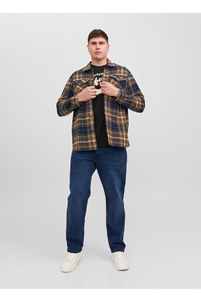 پیراهن قهوه ای مردانه Overshirt Jack & Jones - کد 758285100