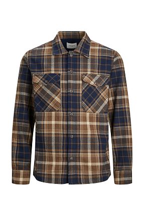 پیراهن قهوه ای مردانه Overshirt Jack & Jones - کد 758285100