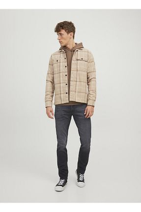 شلوار جین مشکی مردانه پاچه ساده Jack & Jones - کد 758285104