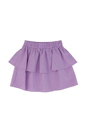 دامن بنفش بچه گانه بافت دار best kids - کد 681141896