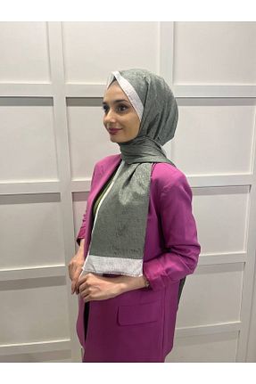 شال سبز زنانه پنبه پلی استر Hint İpek - کد 759089322