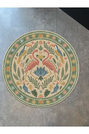فرش بژ قابل شستشو Rugs Modern Halı - کد 759101331