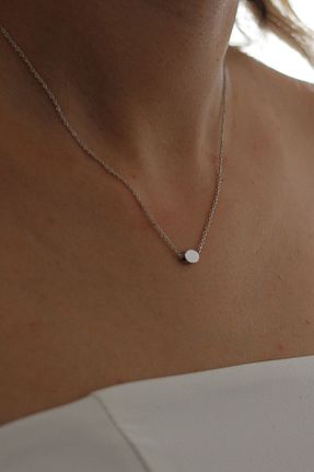 گردنبند جواهر زرد زنانه برنجی Dukkanka - کد 759091097