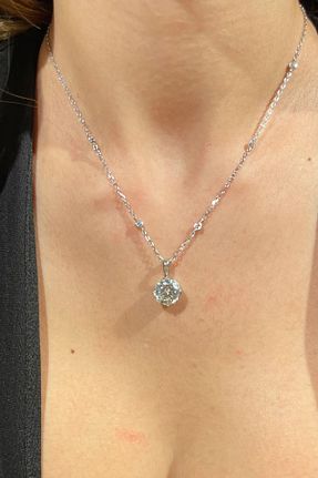 گردنبند نقره سفید زنانه 925 عیار AG JEWELLERY - کد 759148541